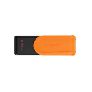 MEMORIA FLASH USB KINGSTON DATA TRAVELER EXODIA S 256GB GEN 1 3.2 TIPO A C/TAPA GIRATORIA NEGRO+NARANJA DTXS/256GB