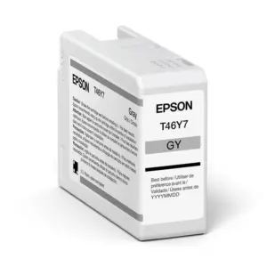 CARTUCHO EPSON MODELO T46Y GRIS, PARA PLOTTER P900 50 ML