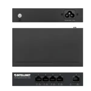 POE SWITCH,INTELLINET,561792,GB  5 PTOS 30W/PTO, 40W