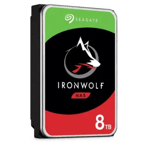 DISCO DURO INTERNO SEAGATE IRONWOLF 8TB 3.5 ESCRITORIO SATA3 6GB/S 256MB 7200RPM 24X7 HOT-PLUG NAS 1-8 BAHIA