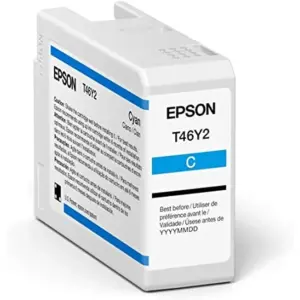 CARTUCHO EPSON MODELO T46Y CYAN, PARA PLOTTER P900 50 ML