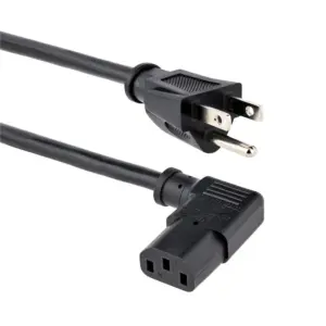 CABLE DE CORRIENTE DE 1M ESTANDAR DE ALIMENTACION DE COMPUTADORA, ACODADO EN ANGULO RECTO - 18AWG - NEMA 5-15P A C13 - 10A 125V - STARTECH.COM MOD. PXT101L3