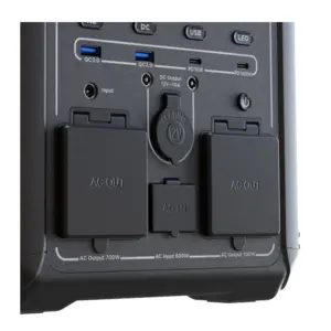 GENERADOR ELECTRICO DE BATERIAS LMFP  PORTATIL FORZA SERIE TITAN FPP-T700 700W 9 SALIDAS 2AC/7DC 2 PANTALLA LCD PANEL DE CONTROL INTEGRADO LAMPARA LED CARGA RAPIDA EN 1.5 HORAS