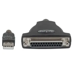 CONVERTIDOR,MANHATTAN,336581, USB A PARALELO DB25