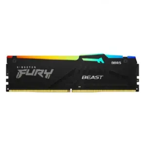 MEMORIA RAM KINGSTON DIMM DDR5 8GB 6000MT/S FURY BEAST BLACK EXPO RGB CL36 288PIN 1.35V C/DISIPADOR DE CALOR P/PC/GAMER/ALTO RENDIMIENTO KF560C36BBEA-8