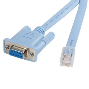 Cable de 1.8M para Gestion de Router Consola Cisco RJ45 a Serial DB9 Rollover Macho a Hembra Startech.com Mod DB9CONCABL6