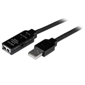 CABLE DE EXTENSION ALARGADOR DE 5M - USB 2.0 DE EXTENSION ALARGADOR ACTIVO DE 5 METROS - MACHO A HEMBRA - CON OPCIN A FUENTE DE PODER EXTERNA - STARTECH.COM MOD. USB2AAEXT5M