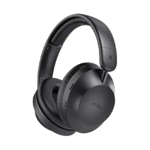AUDIFONOS ACTECK TRITON PRO HP636 / DIADEMA / INALAMBRICOS / BT 5.4 - AUX 3.5 MM / MICROFONO OMNIDIRECCIONAL / BATERIA 30 HRS / CANCELACION DE RUIDO / ULTRALIGEROS / 20 HZ -20 KHZ / NEGRO / AC-940924