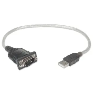 CONVERTIDOR,MANHATTAN,205146, USB A SERIAL DB9M