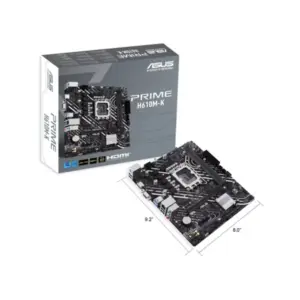 MB ASUS H610 Intel S-1700 14A Gen-2X DDR5 5600-HDMI-D-Sub-M.2-2X Usb3.2-Micro ATX-Gama Basica