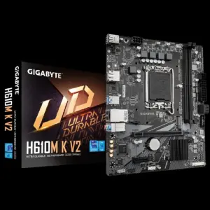 TARJETA MADRE GIGABYTE H610M K V2 / SOCKET INTEL 1700 / 2X DDR5 / HDMI / DP / PCIE X 16 / MICRO ATX / GAMA BASICA