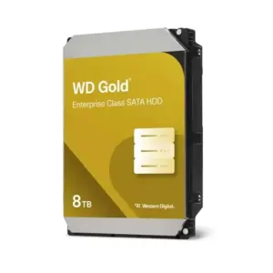 DISCO DURO INTERNO WD GOLD 8TB 3.5 ESCRITORIO SATA3 6GB/S 256MB 7200RPM 24X7 HOTPLUG NAS DVR NVR SERVER DATACENTER WD8005FRYZ