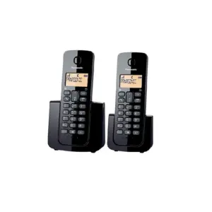 TELEFONO PANASONIC KX-TGB112MEB INALAMBRICO BASICO BASE HANDSET 20 NUMEROS IDENTIFICADOR DE LLAMADAS, 50 NUMEROS DIRECTORIO LOCALIZADOR DE AURICULAR NEGRO