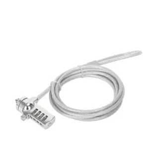 CANDADO LAPTOP /MANHATTAN/440448/COMBINACION 2.0M, 4 DIGITOS, PLATEADO