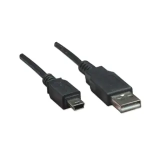 CABLE USB,MANHATTAN,302340, V2.0 A-MINI B 3.0M NEGRO