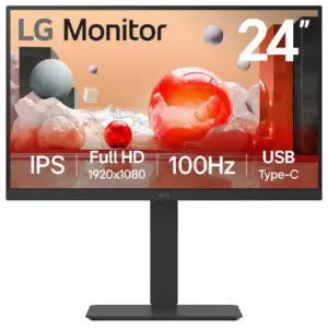 MONITOR PC LG B2B 24BA750-B FHD 24 IPS,USB-C Y RJ45,1920X1080,100HZ,16:9,BRILLO 250CD/M2,SRGB99%,TR5MS,1300:1,KVM,HDMI,DISPLAYPORT,ALTA VOZ 2WX2,INCLINACION-ALTURA-GIRO-PIVOTE