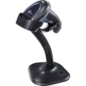 LECTOR DE CODIGO DE BARRAS EC LINE EC-CD-8380, NEGRO, CCD, USB, 1D, 300 LECTURAS POR SEGUNDO, BIDIRECCIONAL, RESISTENTE A CAIDAS DE 1.8 MTS, INCLUYE BASE