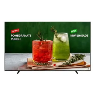 TELEVISION LED SAMSUNG 98 SEMI PROFESIONAL SMART TV SERIE BE98D-H, 4K UHD 3840X2160, 3 AÑOS GARANTIA, SEÑALIZACION DIGITAL BASICA, APPS SMART, USB, HDMI, 16/7