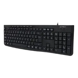 TECLADO ACTECK INSPIRE PRIME TA222 / ALAMBRICO / USB 2.0 / 112 TECLAS / ULTRALIGERO / WINDOWS - MAC / ESPAÑOL / MULTIMEDIA / MEMBRANA / NEGRO / AC-940146