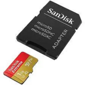 MEMORIA SANDISK MICRO SDXC 1TB EXTREME 190MB/S 4K CLASE 10 A2 V30 C/ADAPTADOR SDSQXAV-1T00-GN6MA