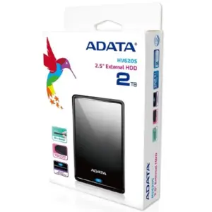 DISCO DURO EXTERNO ADATA HV620S 2TB PORTATIL 2.5 USB 3.2 WINDOWS MAC LINUX DASHDRIVE SLIM COLOR NEGRO AHV620S-2TU31-CBK