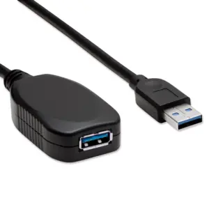 CABLE USB,MANHATTAN,150712, V3.0 EXT. ACTIVA  5M NEGRO