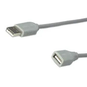 CABLE USB,MANHATTAN,340960, EXTENSION 4.5M, GRIS
