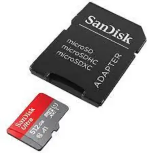 MEMORIA SANDISK MICRO SDXC 512GB ULTRA 150MB/S CLASE 10 C/ADAPTADOR SDSQUAC-512G-GN6MA