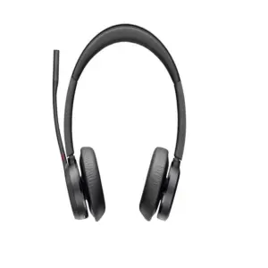 DIADEMA HP POLY 77Y98AA VOYAGER 4320/ MICROSOFT TEAMS, INALAMBRICA, BLUETOOTH, BINAURAL, USB-A DONGLE BT700, ALCANCE 50M, HASTA 24 H DE CONVERSACION, HASTA 2 DISPOSITIVOS SIN BASE DE CARGA