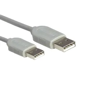 CABLE USB,MANHATTAN,317887, A-A 1.8M, GRIS