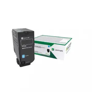 TONER LASER LEXMARK COLOR CYAN RENDIMIENTO ESTANDAR, NP 74C4SC0, HASTA 7000 PAGINAS, MODELOS: CS720DE, CX725DHE, CS725DE