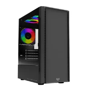 GABINETE GAMER BALAM RUSH NYX GI730 / MINI TORRE / MICRO ATX - MINI ITX / 3 VENTILADORES RGB INCLUIDOS / BAHIA PARA HDD - SSD / PANEL LATERAL DE CRISTAL TEMPLADO / NEGRO / BR-936095