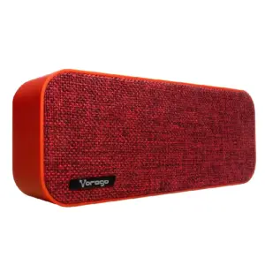 BOCINA VORAGO BSP-150 BLUETOOTH / MSD / USB / 3.5MM TELA ROJA