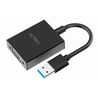Adaptador Acteck Shift Plus AV410, Video USB 3.0, USB a VGA, Macho a Hembra, Negro, Ac-937108