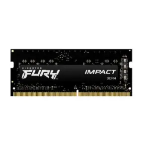 MEMORIA RAM KINGSTON SODIMM DDR4 16GB 2X8GB 3200MT/S FURY IMPACT BLACK CL20 260PIN 1.2V C/DIFUSOR DE CALOR P/LAPTOP KIT 2 KF432S20IBK2/16