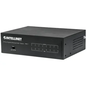 POE SWITCH,INTELLINET,561204, GB  8 PTOS 30W/PTO,  60W