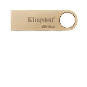 MEMORIA FLASH USB KINGSTON DATA TRAVELER SE9 G3 64GB GEN 1 3.2 TIPO A DORADA (DTSE9G3/64GB)
