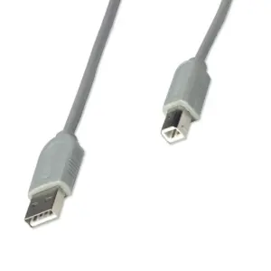 CABLE USB,MANHATTAN,317863, A-B 3.0M, GRIS