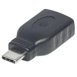 ADAPTADOR USB,MANHATTAN,354646,-C V3.1, CM-AH NEGRO