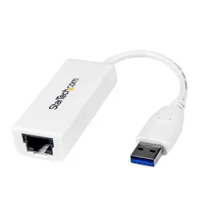 Adaptador Tarjeta de Red Externa Nic USB 3.0 a 1GBPS Gigabit Ethernet 1 Puerto 1X RJ45 Hembra 1X Usba Blanco Startech.com Mod