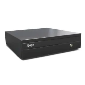 Cajon de Dinero Ghia GCD581, Acero, 5 Billetes, 8 Monedas, RJ11, Negro