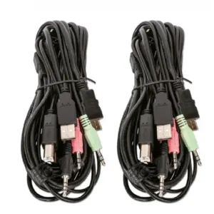 MUX KVM,MANHATTAN,153539, HMDI DOBLE MONITOR 4:1, 4K@30MHZ USB2.0 USB 2.0