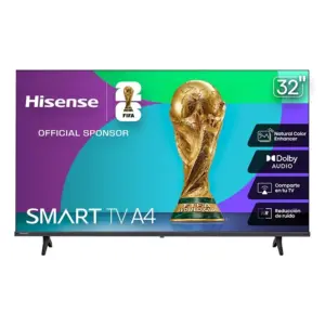 TELEVISION 32 PULGADAS LED HISENSE 32A4NV SMART VIDAA RESOLUCION HD, DTS VIRTUAL X, HDMI-EARC, WIFI