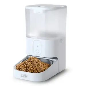 Comedero Inteligente para Mascotas de 6 Litros Manejo con App con Plato de Acero Inoxidable para Perros y Gatos