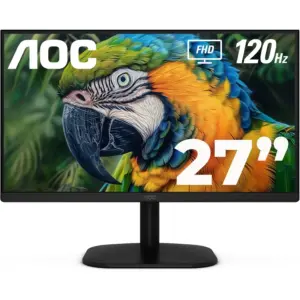 MONITOR LED AOC 27B35H3 / COLOR NEGRO / PANEL IPS 27 / HDMI Y VGA / ASPECTO 16:9 / TIEMPO DE RESPUESTA 1MS / 120HZ / FULL HD 1920X1080 / VESA 100X100 MM / CONTRASTE 20,000,0001 / BRILLO 300 CD/M2