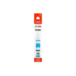 BOTELLA DE TINTA CANON GI-190 CYAN,RENDIMIENTO 7,000 PAGINAS,COMPATIBLE G1100,G2100,G3100,G4100