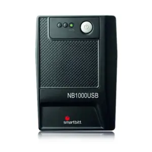 NO-BREAK INTERACTIVO SMARTBITT  SBNB1000USB  1000VA/500W, CLAVIJA NEMA 5-15P, 6 CONTACTOS TIPO NEMA 5-15R CON RESPALDO DE BATERIAS, REGULACION Y SUPRESION DE PICOS, PROTECCION RJ-11, PUERTO USB