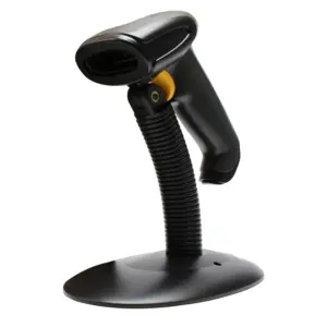 LECTOR DE CODIGOS DE BARRA GHIA GSLB1 / 1D / LASER / USB / CON BASE / NEGRO