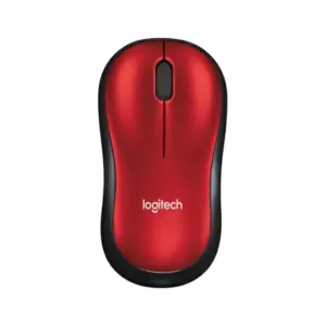 MOUSE LOGITECH M185 ROJO OPTICO INALAMBRICO MINI RECEPTOR USB PC/MAC/CHROME
