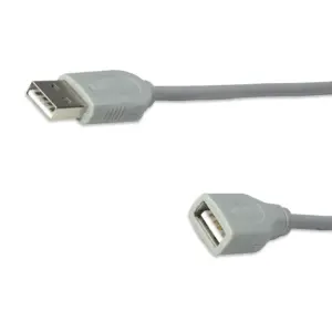 CABLE USB,MANHATTAN,317238, EXTENSION 3.0M, GRIS